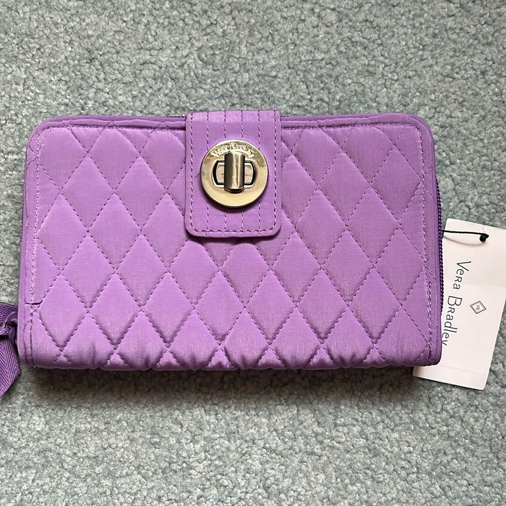 Vera Bradley Turn Lock Wallet in Monkara Orchid